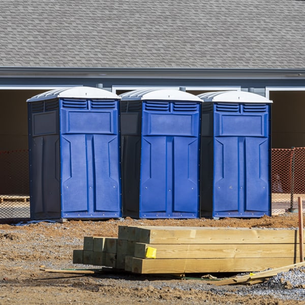 are there any restrictions on where i can place the portable toilets during my rental period in Bastian VA